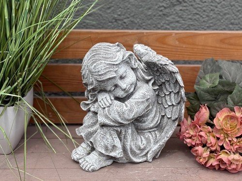Steinfigur engel mädchen - steinfigur,