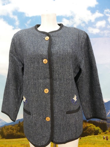 Walkjacke aus wolle edelweis - aus,