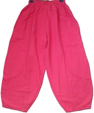 La Bass Damen Leinen Hose ROT