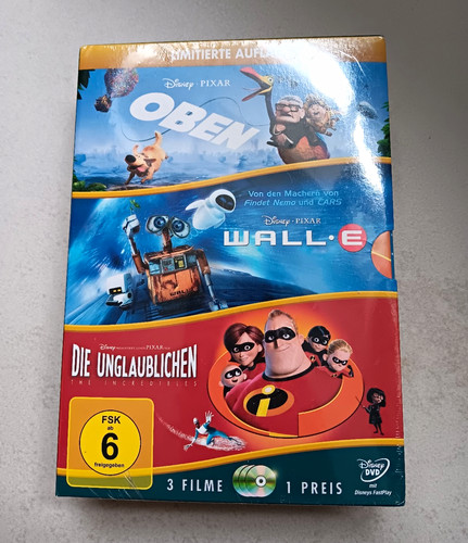 Disney pixar dvd box filme - pixar, 3