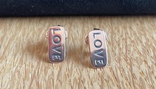 RARITÄT! DoDo Pomellato Ohrstecker "LOVE" 9 Karat Roségold