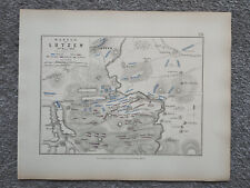 Antike Karte der Schlacht bei