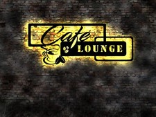 Cafe  Lounge Leuchtreklame