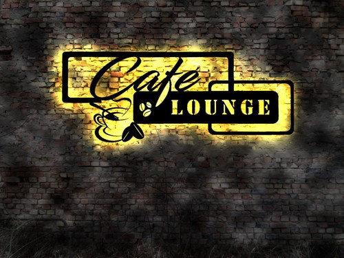 Cafe lounge leuchtreklame - ,