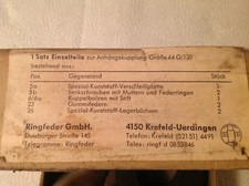 Ringfeder Anhängerkupplung,Zugmaul, Größe 64G/130 Reperatursatz Original " NEU"