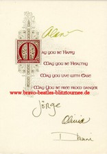 George Harrison Xmas Card