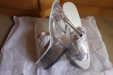 High heels pantoletten plateau - high,