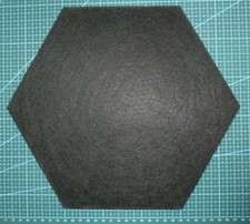 12 Stück Hexagon Akustikplatten Schwarz Filz Schallschutz Wanddekoration 30cm