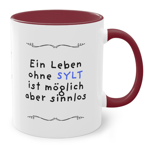 Sylt becher ein leben - becher,