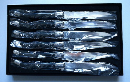 Steak messerset laguiole typ - steak-messerset,