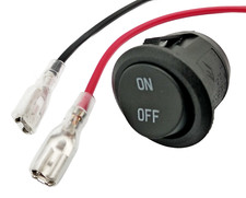 Schalter ON OFF,Snap in Ø ca 20mm,2 pin / 2 polig,250 V, 6 A / 125V, 10A + Kabel