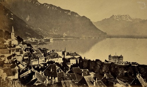 Schweiz montreux panorama - schweiz,,