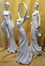 3 Frauen Figur Skulptur 40cm