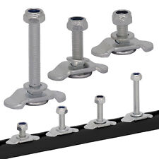 1-20x Schraubfitting Airlineschiene Endbeschlag M8x15-50mm Airline Verschraubung