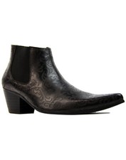MADCAP HERREN RETRO 60er MOD PAISLEY WINKLEPICKER CHELSEA KUBANISCHE BEATLE STIEFEL VINNIE