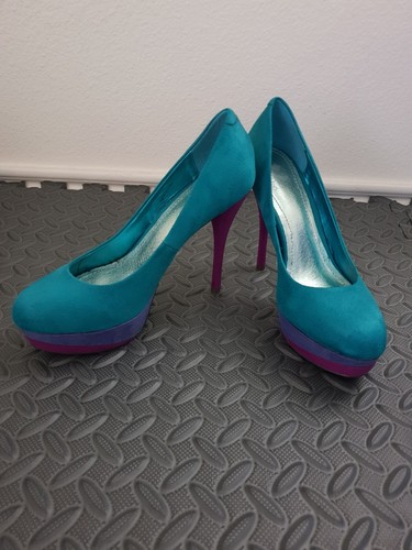 High heels plateau - high, 38