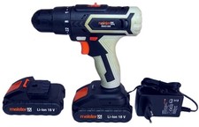 Meister MAS-18M Bohrschrauber, Akkuschrauber, 2x Li-Ion Akkus, 2-Gang Getriebe