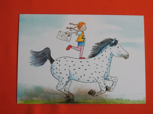 Postkarten kleines mädchen - 1x,