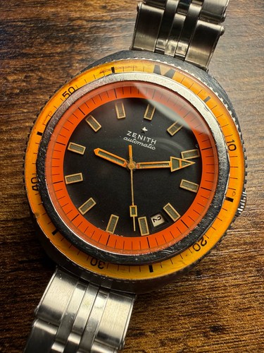 Vintage uhr taucher zenith - vintage,