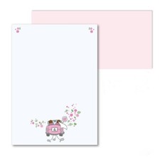 Briefpapier set hochzeit din - briefpapier,