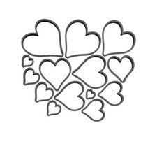 Herz Ausstecher Set 15-60mm