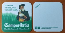 Bierdeckel gamperlbräu - bierdeckel,