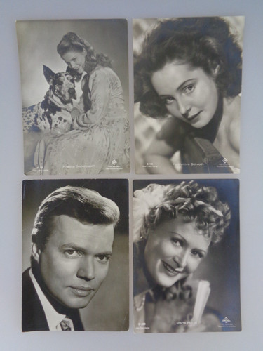 Autogrammkarten postkarten - 4,