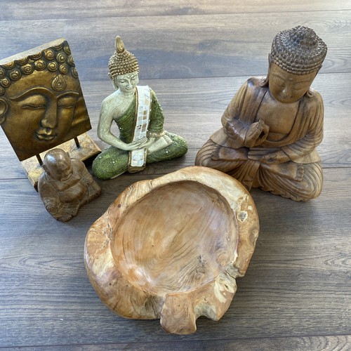 Deko buddha set - buddha, gold
