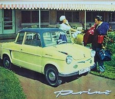 Retro Reklame Blechschild Oldtimer NSU Prinz PKW  40x33cm