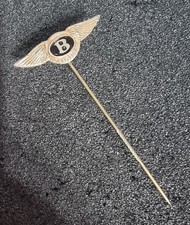 Bentley Anstecknadel schwarz emailliert Emblem ist Alt+Original - Maße 30x10mm