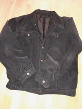 Schwarze Cordjacke Winterjacke