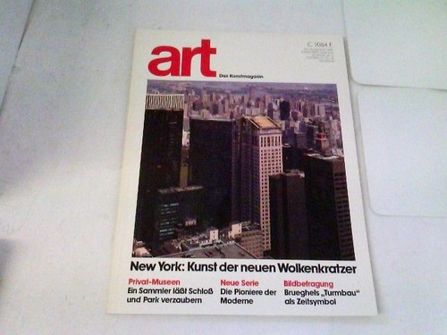 Art das kunstmagazin 1983 - kunstmagazin, 1983/08