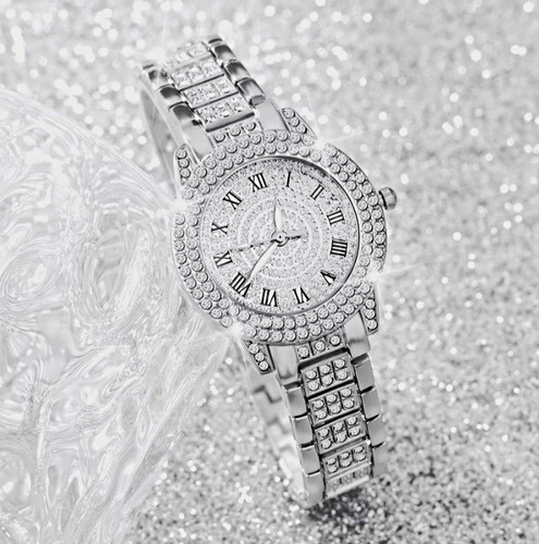 Unisex uhr silber iced - uhr,