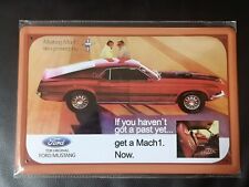 Blechschild Schild 20x30 "Ford Mustang Mach 1 1969, rot, Deko, Vintage, RetroPK1