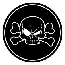 Totenkopfaufkleber, skull