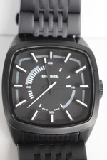 Diesel DZ-1586 Armbanduhr Schwarz mit Metall-Armband und Batterie (neu)