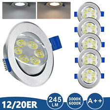 12/20X LED Einbauleuchte 3W