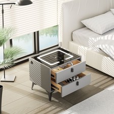 Nachttisch LED Hochglanz