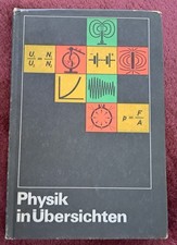 DDR Buch Lehrbuch - Physik in Übersichten - 1972  - 1.Auflage 