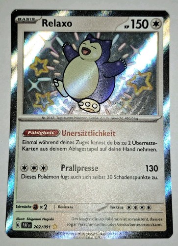 Pokemon karte relaxo - relaxo, paldeas