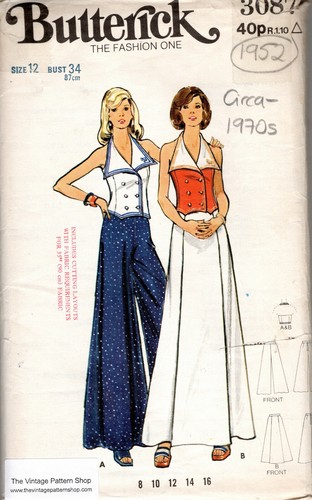1970s vintage nähen - vintage, muster