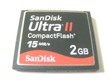 .. 2GB Compact Flash Card Ultra II 15MB/s ( 2 GB CF Ultra II ) SanDisk gebraucht