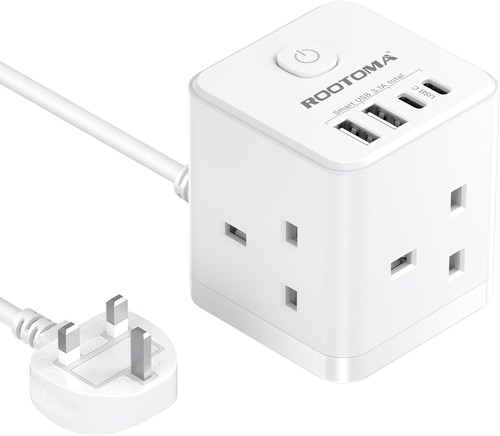Way cube extension lead with - 3,