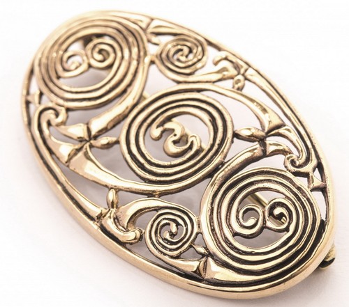 Bronze kelten fibel ovale - kelten,