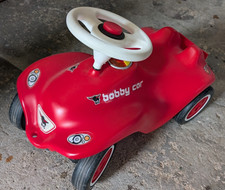 BIG Bobby-Car (NEXT) Rot mit Extras (Nummernschild und Sound-Modul)