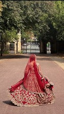 Braut Lengha Kleid asiatisch