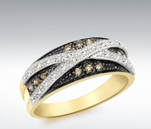 9ct gelb goldbraunes diamant - goldbraunes, &