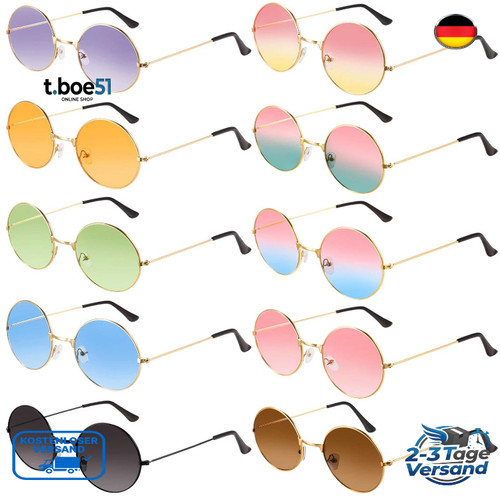 Runde hippie sonnenbrille john - sonnenbrille,