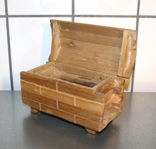 Kleine holztruhe mit deckel - mit,