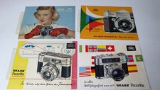4 Prospekte zu Braun Paxette Reflex Automatic Kamera